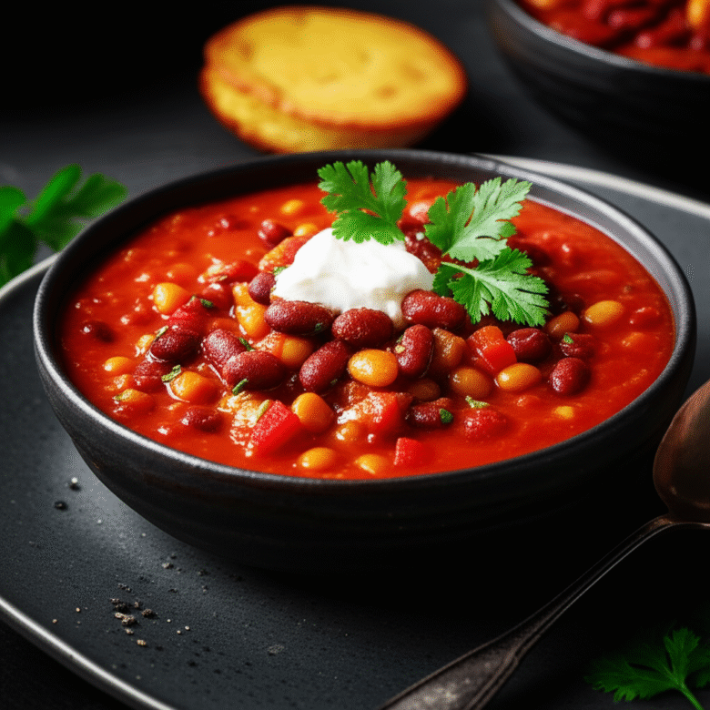 Chili Vegetariano Delicioso e Nutritivo