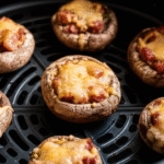 Cogumelos Recheados com Linguiça e Queijo na Airfryer