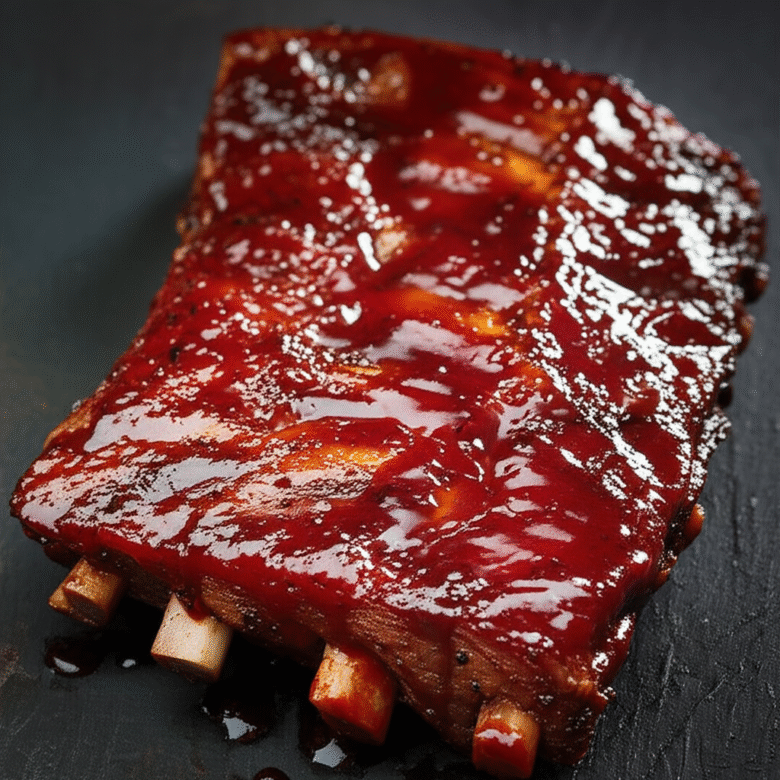 Costelinha de Porco ao Molho Barbecue Caseiro