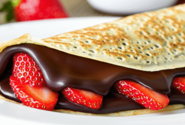 Crepe de Chocolate com Morango: Uma Delícia Irresistível
