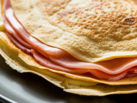 Crepe de Presunto e Queijo Simples e Delicioso