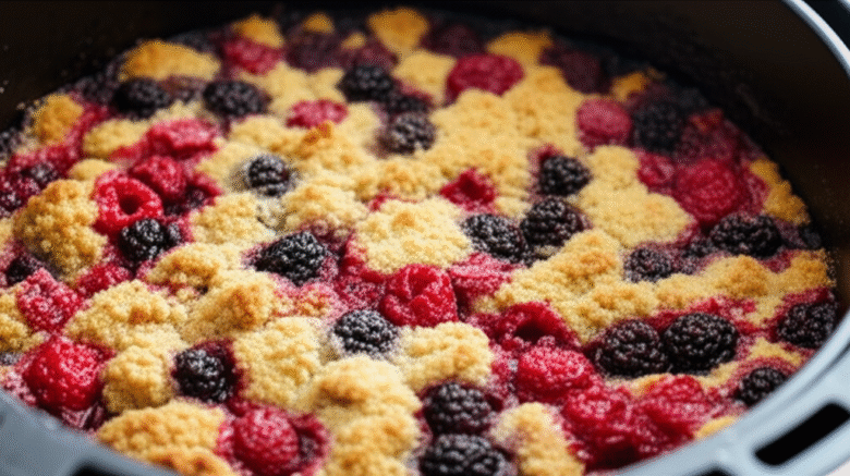 Crumble de Frutas Vermelhas na Airfryer: Uma Delícia Crocante e Fácil!