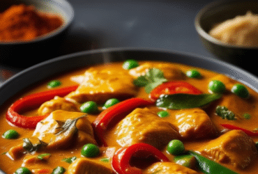 Curry de Frango Cremoso com Leite de Coco