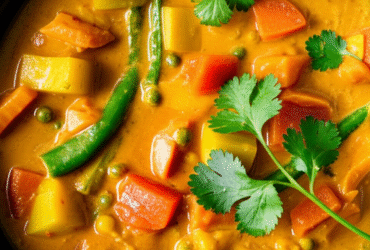 Curry de Legumes Cremoso e Saboroso