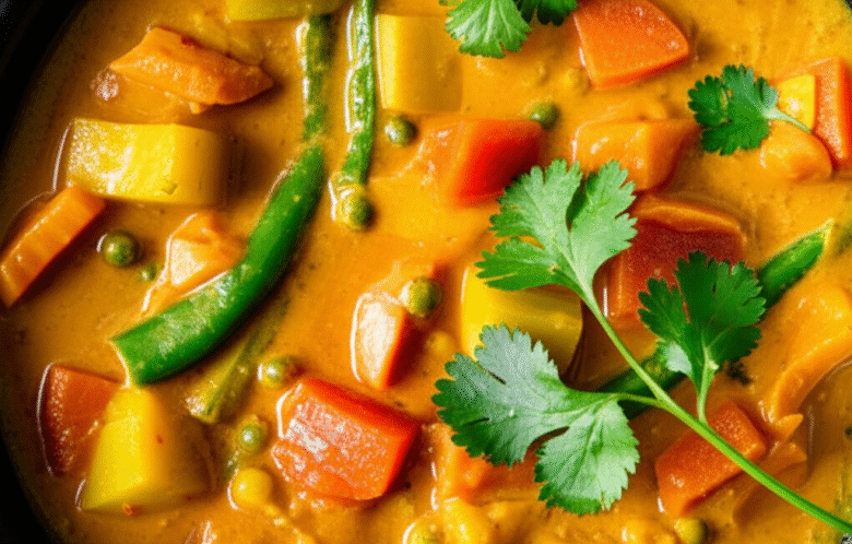 Curry de Legumes Cremoso e Saboroso