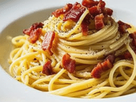 Espaguete à Carbonara Clássico