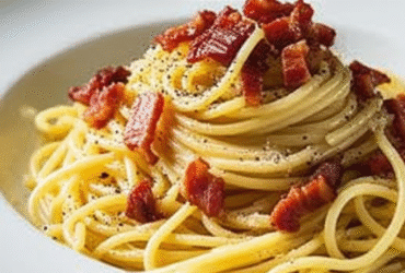 Espaguete à Carbonara Clássico