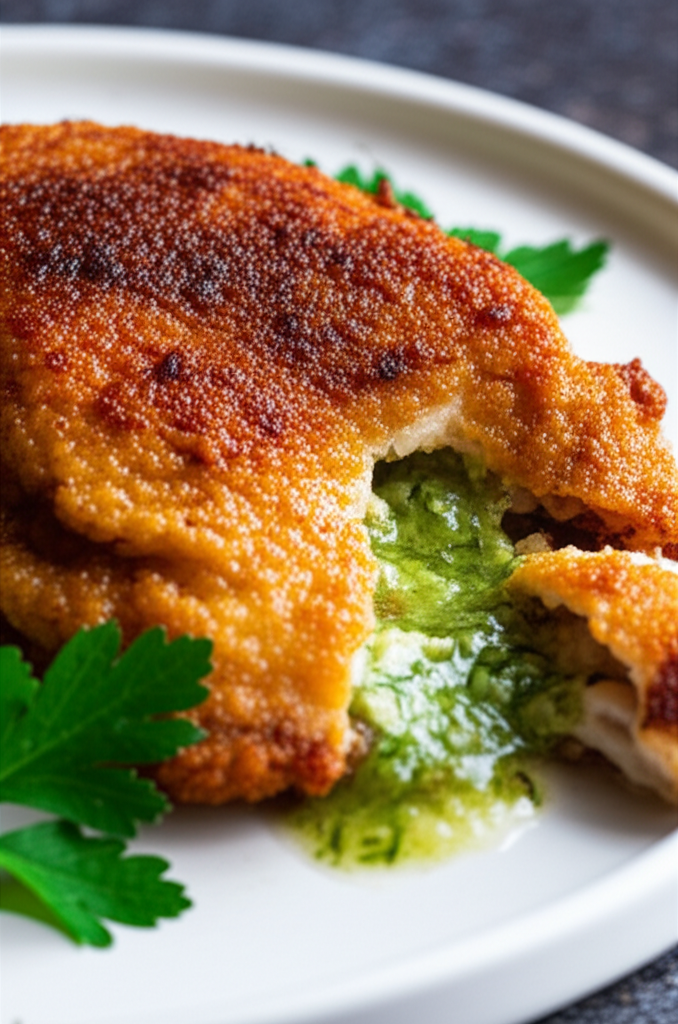 Frango à Kiev com Manteiga de Ervas na Airfryer: Uma Delícia Crocante e Suculenta