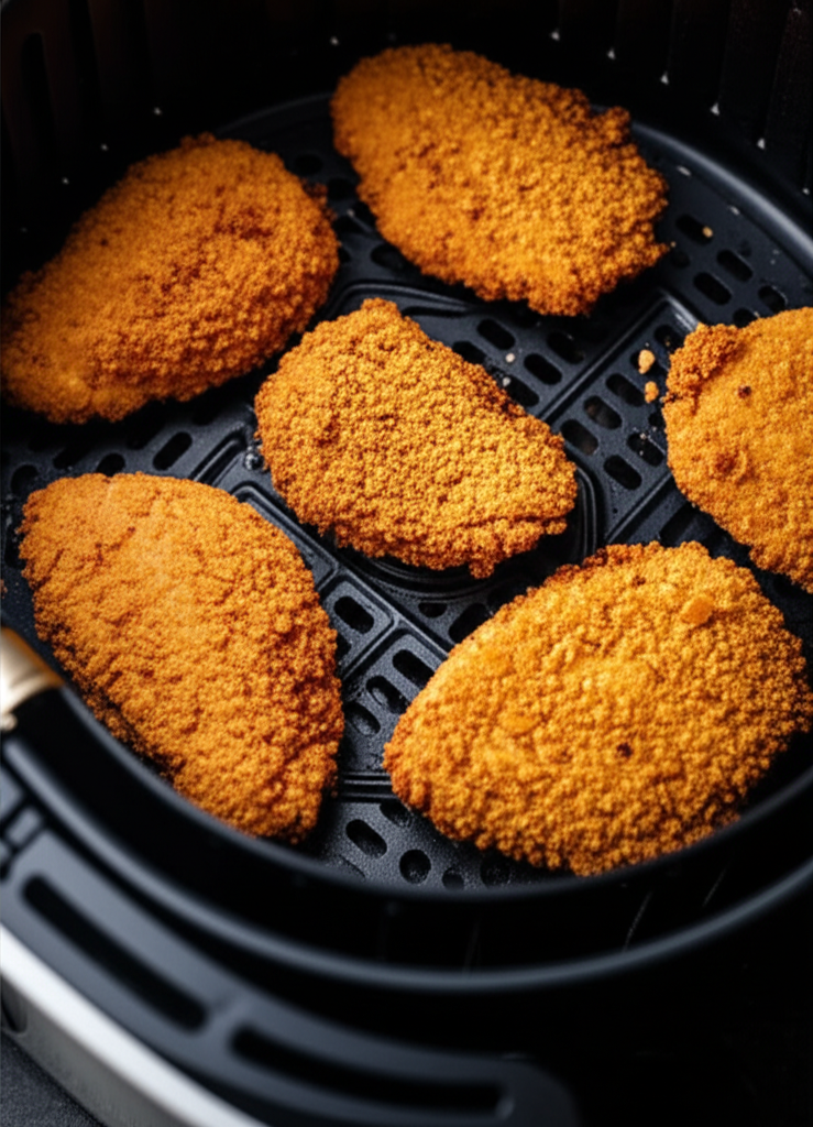 Frango à Milanesa Crocante na Airfryer