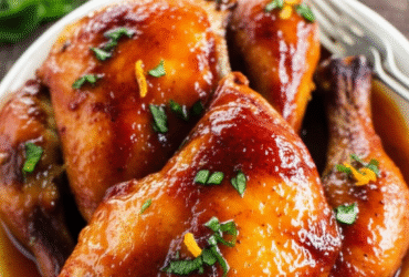 Frango com Molho de Laranja Saboroso e Suculento