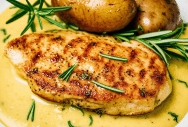 Frango com Molho de Mostarda Cremoso