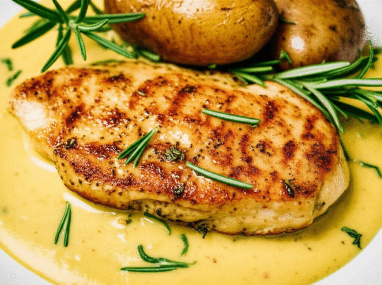 Frango com Molho de Mostarda Cremoso
