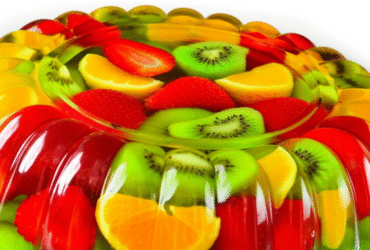 Gelatina com Frutas Refrescante e Colorida