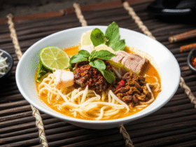 Laksa Malaio: Sopa de Noodles Picante e Cremosa