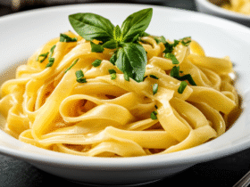 Macarrão com Molho Alfredo Cremoso e Clássico