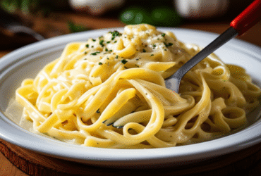 Macarrão Cremoso ao Molho Branco Caseiro