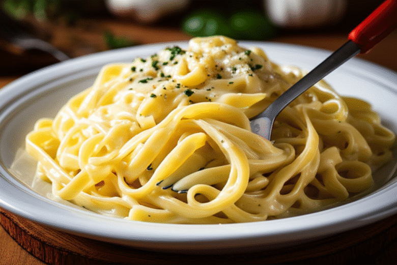 Macarrão Cremoso ao Molho Branco Caseiro