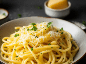 Macarrão Cremoso com Molho de Queijo Caseiro