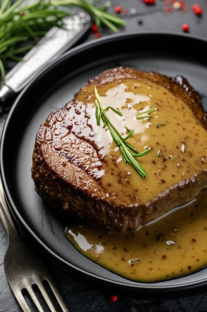 Medalhão de Filé Mignon ao Molho de Mostarda na Airfryer