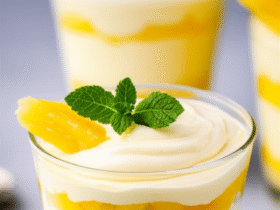 Mousse de Abacaxi Cremosa e Refrescante