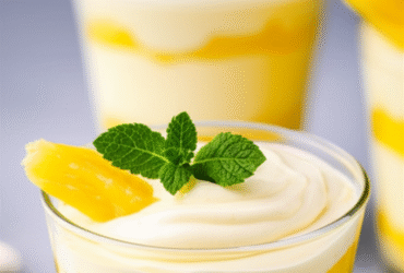 Mousse de Abacaxi Cremosa e Refrescante