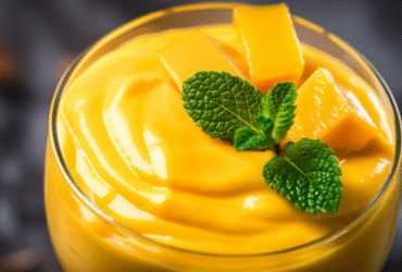 Mousse de Manga Cremosa e Refrescante