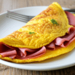 Omelete com Presunto Simples e Deliciosa