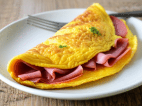 Omelete com Presunto Simples e Deliciosa