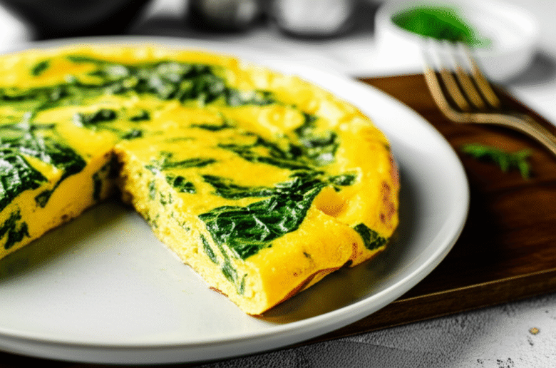 Omelete de Espinafre Cremosa e Deliciosa