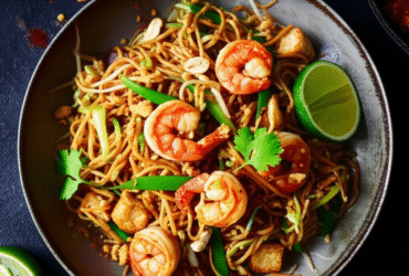 Pad Thai de Camarão: Uma Delícia Tailandesa