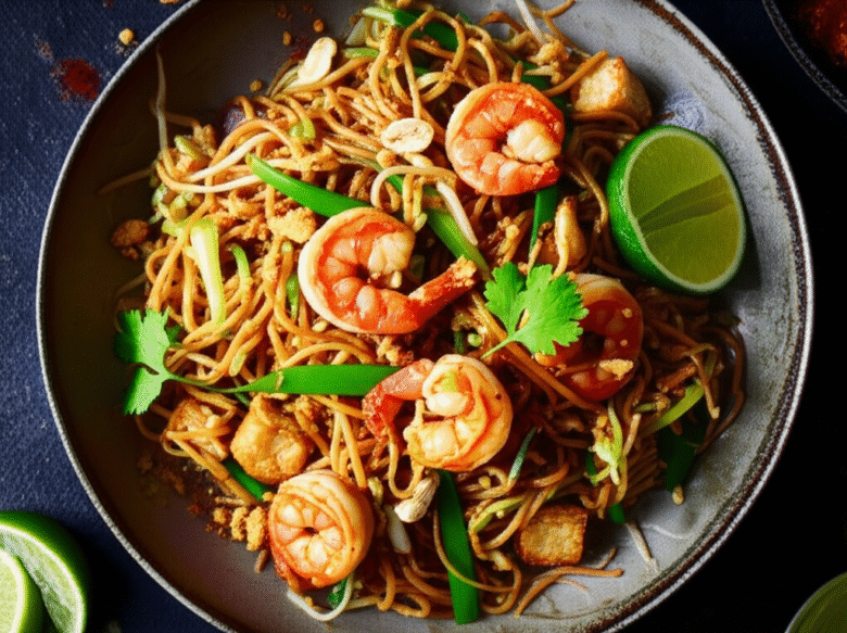 Pad Thai de Camarão: Uma Delícia Tailandesa