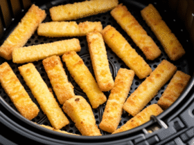 Palitinhos de Queijo Crocantes na Airfryer