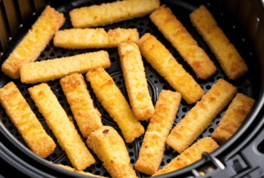 Palitinhos de Queijo Crocantes na Airfryer