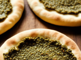Pão Sírio Caseiro com Zaatar: Uma Delícia do Oriente Médio