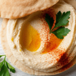 Pão Sírio com Homus Caseiro