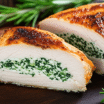 Peito de Frango Recheado com Ricota e Espinafre na Airfryer