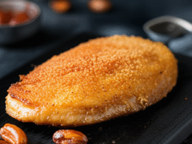 Peito de Peru Crocante na Airfryer: Uma Delícia com Castanhas