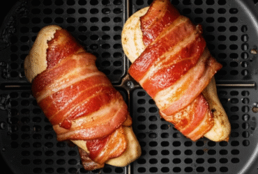 Peitos de Frango com Bacon Crocantes na Airfryer