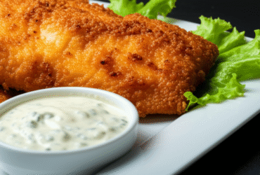 Peixe Frito Crocante com Molho Tártaro Caseiro