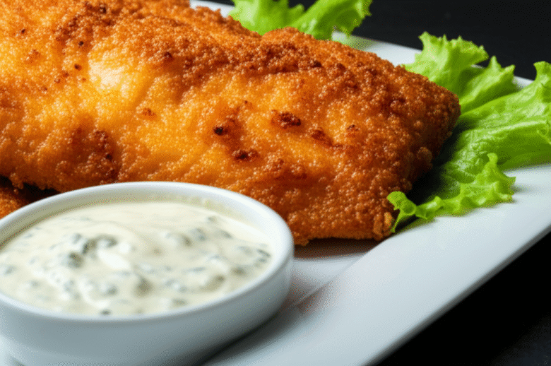Peixe Frito Crocante com Molho Tártaro Caseiro