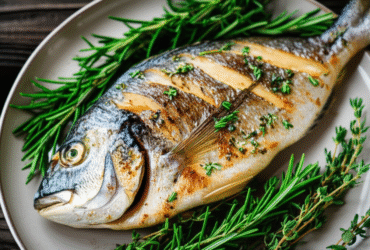 Peixe Grelhado com Ervas Aromáticas: Uma Explosão de Sabores Frescos