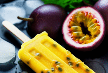 Refrescante Picolé de Maracujá Caseiro