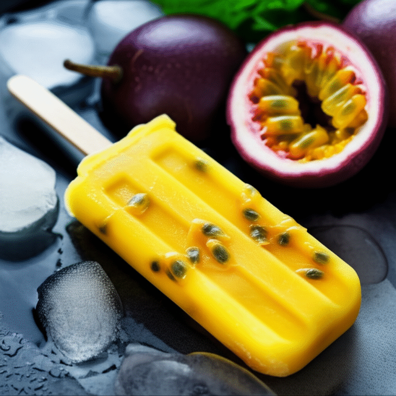 Refrescante Picolé de Maracujá Caseiro