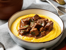 Polenta Cremosa com Molho de Carne: Receita Tradicional Italiana
