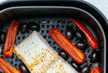 Postas de Bacalhau com Pimentões e Azeitonas na Airfryer: Receita Deliciosa e Prática
