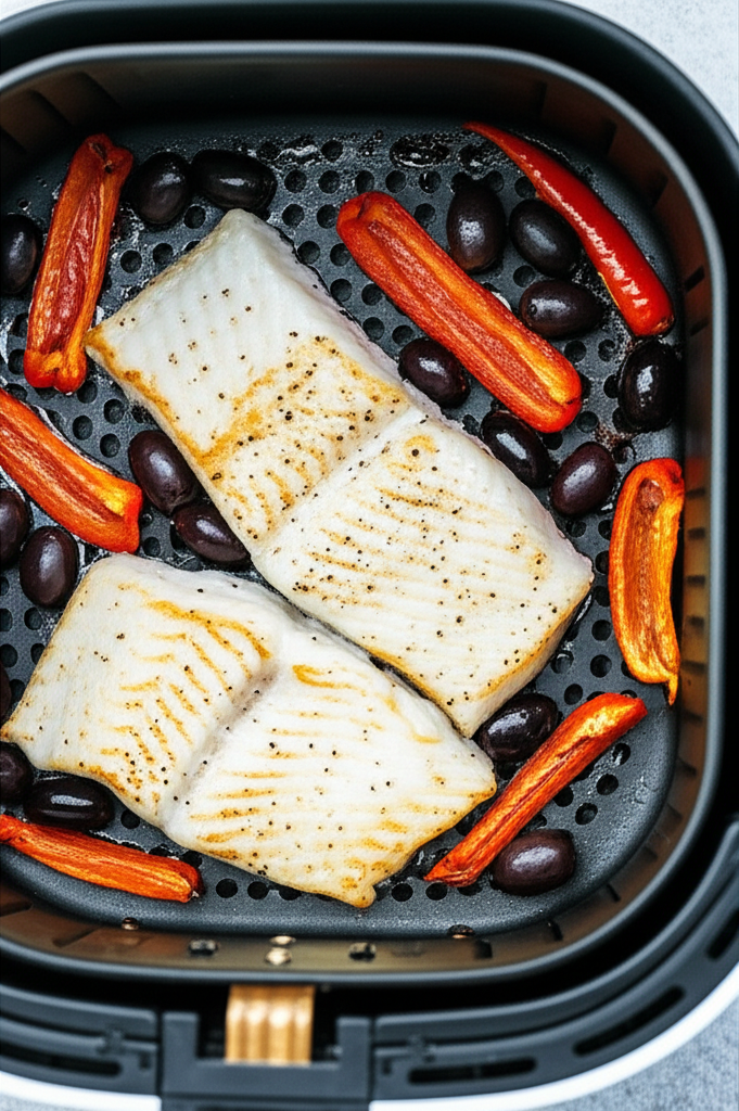 Postas de Bacalhau com Pimentões e Azeitonas na Airfryer: Receita Deliciosa e Prática