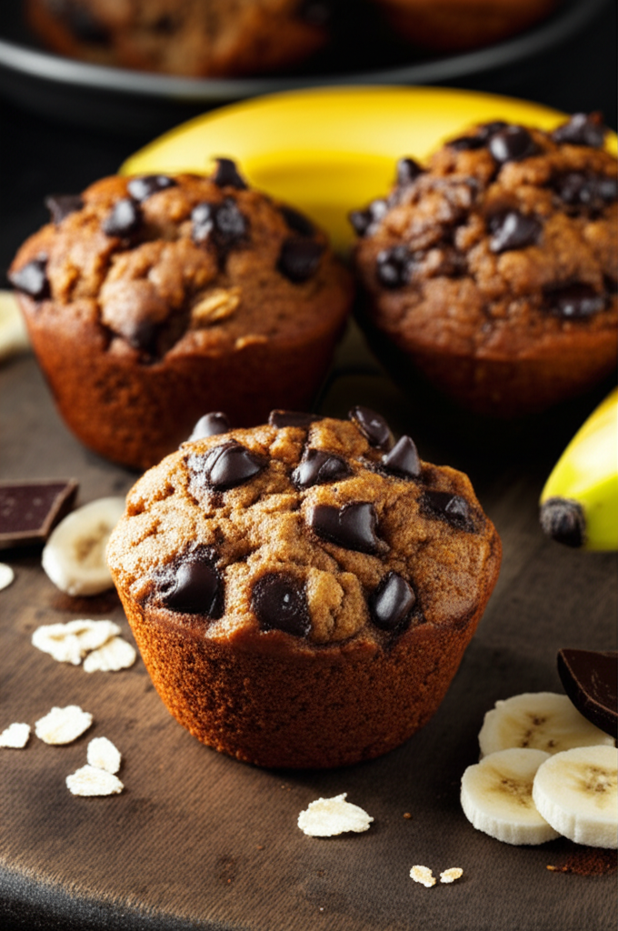 Queques de Banana, Aveia e Chocolate na Airfryer: Receita Fácil e Saudável