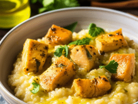 Delicioso Risoto de Frango com Curry