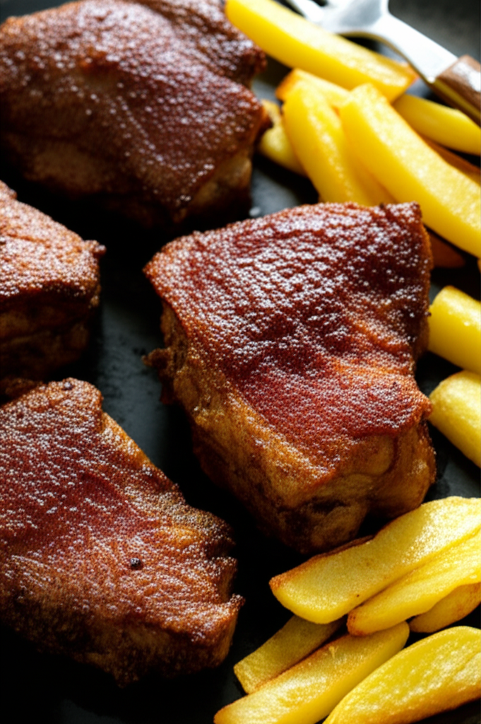 Rojões de Porco Crocantes com Batata na Airfryer: Receita Deliciosa