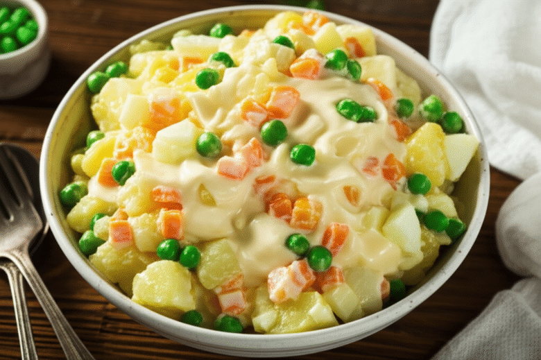 Salada de Maionese Cremosa Simples